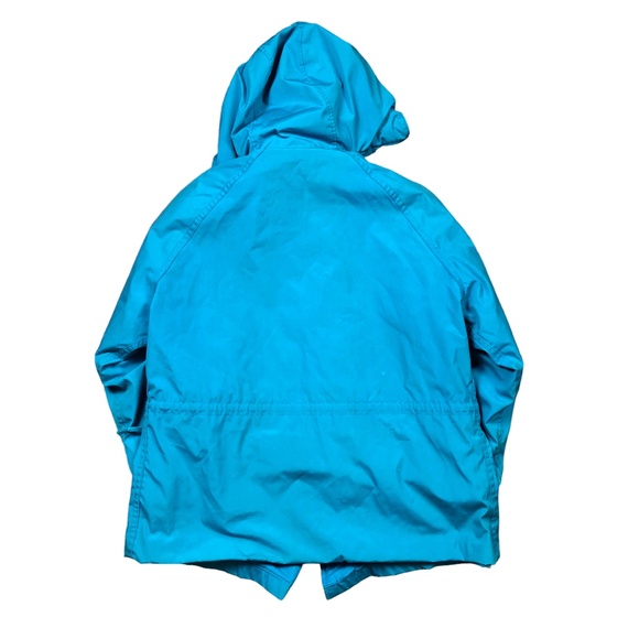 Woolrich Woman Vintage 80s Blue Zip Up Jacket Size Large - Picture 4 of 4